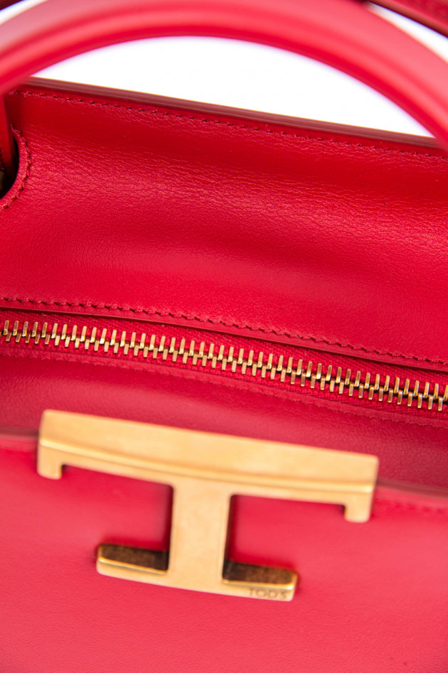 Tod's Handtasche aus Leder in Rot