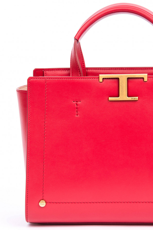 Tod's Handtasche aus Leder in Rot