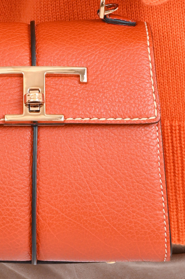 Tod's Ledertasche T Timeless in Orangebraun