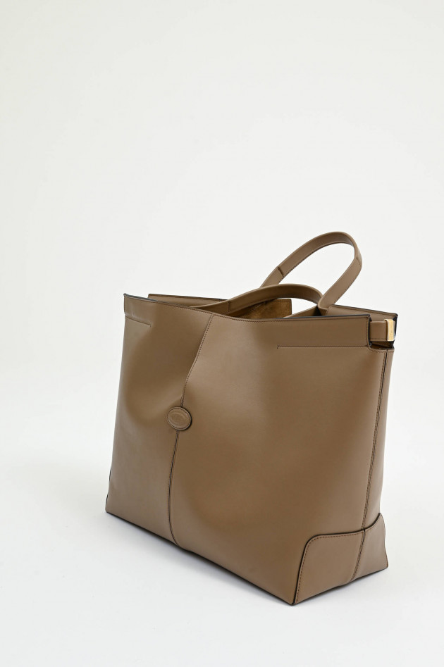 Tod's Shopper DI BAG FOLIO in Cappuccino