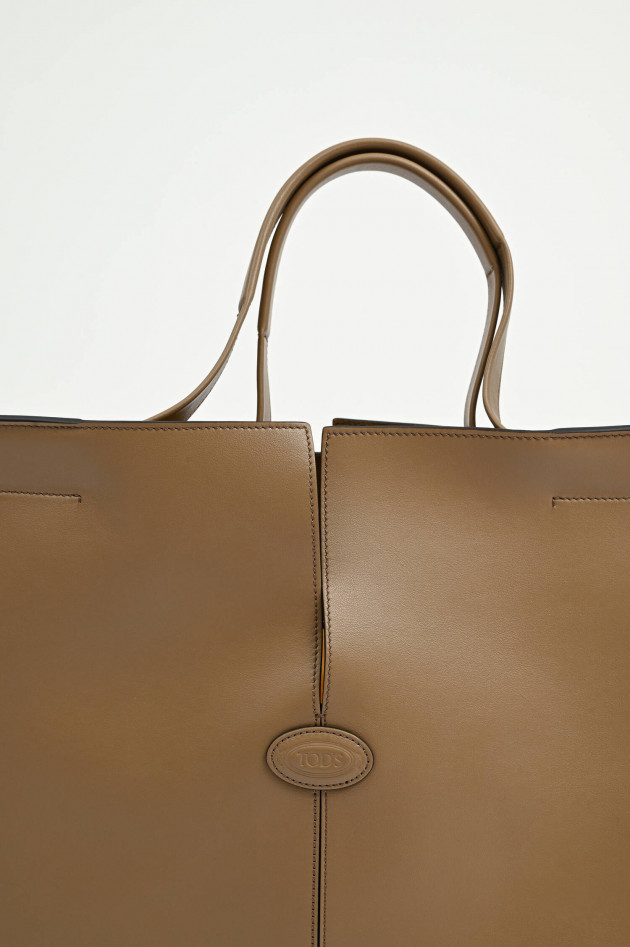 Tod's Shopper DI BAG FOLIO in Cappuccino