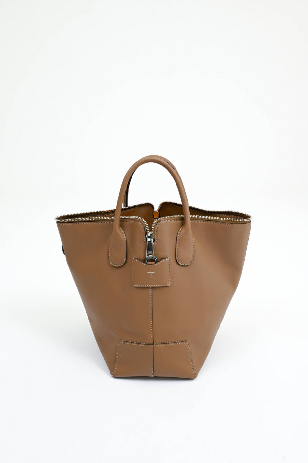 Tod's Shopper SACCA ZIP in Cappuccino