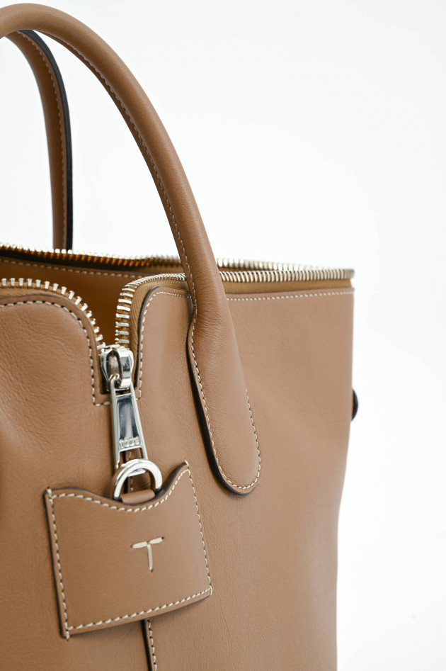 Tod's Shopper SACCA ZIP in Cappuccino