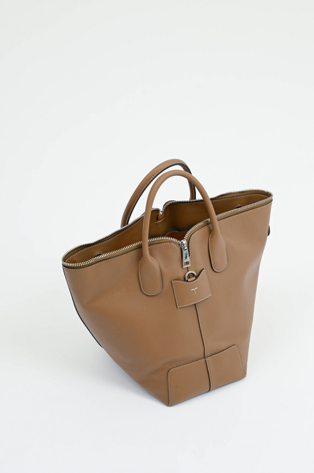 Tod's Shopper SACCA ZIP in Cappuccino