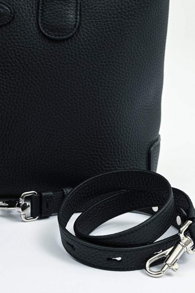Tod's Shopper DI aus genarbtem Leder in Schwarz