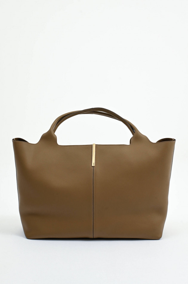 Tod's Handtasche L aus Glattleder in Lenticchia