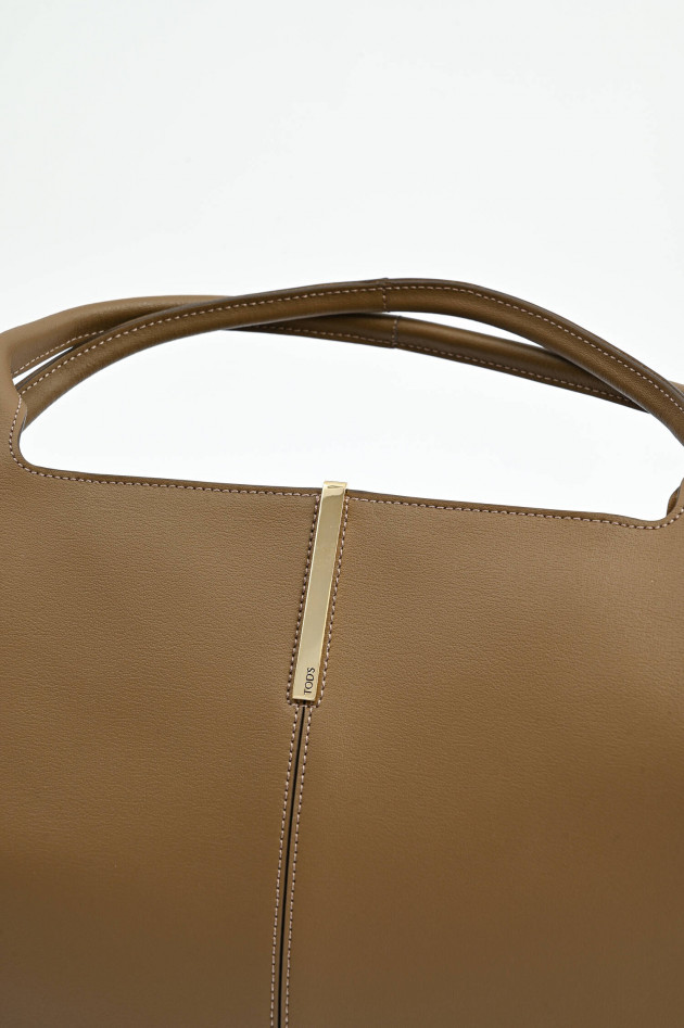 Tod's Handtasche L aus Glattleder in Lenticchia