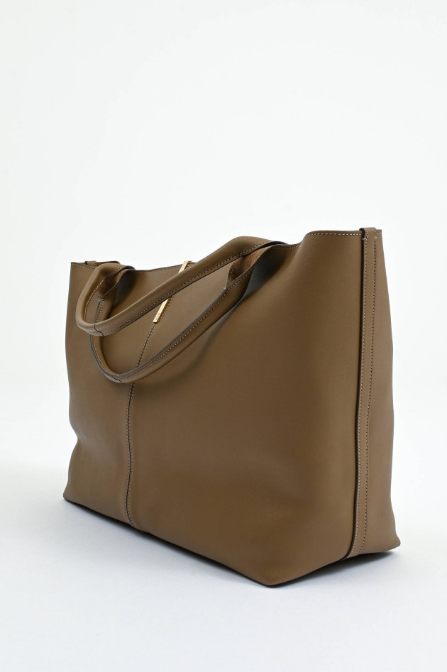 Tod's Handtasche L aus Glattleder in Lenticchia