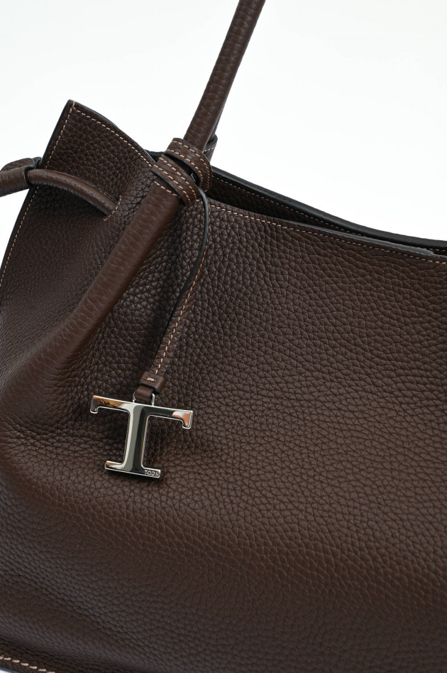 Tod's Tasche aus genarbtem Leder in Marrone