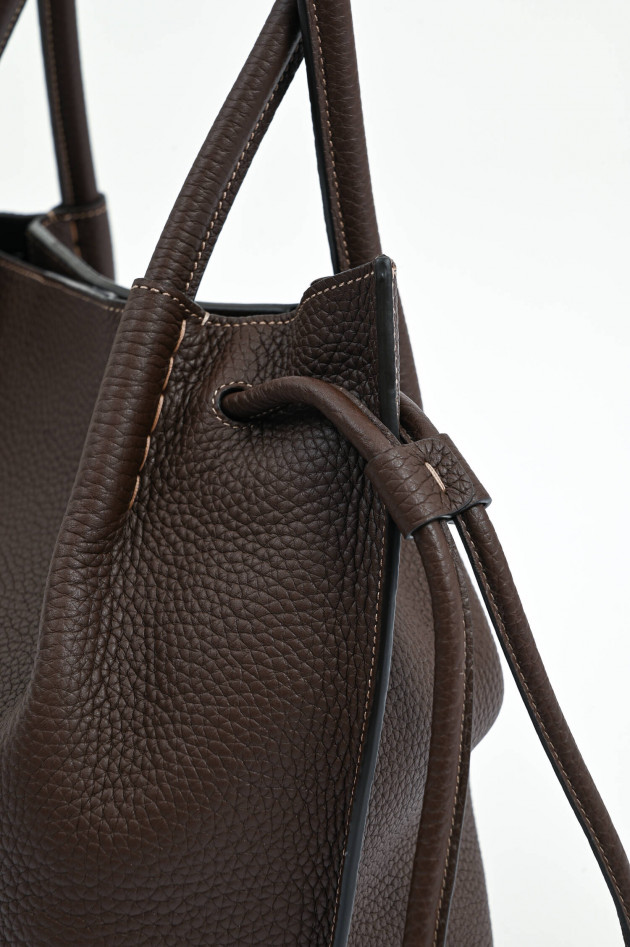 Tod's Tasche aus genarbtem Leder in Marrone