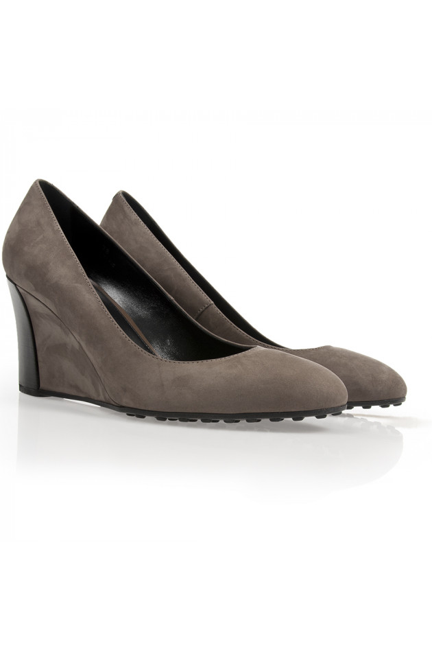 Tods Pumps mit Keilabsatz Taupe