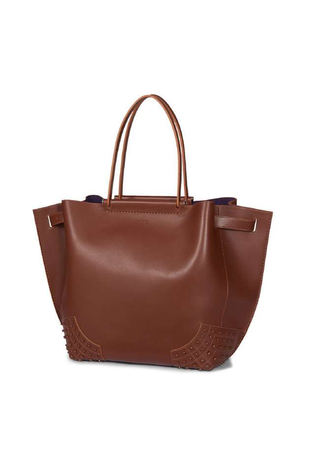 Tod's Tasche WAVE BAG SHOPPER MEDIUM in Cognac