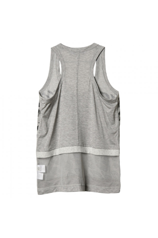 Stella McCartney Top ESSENT in Grau/Schwarz gemustert