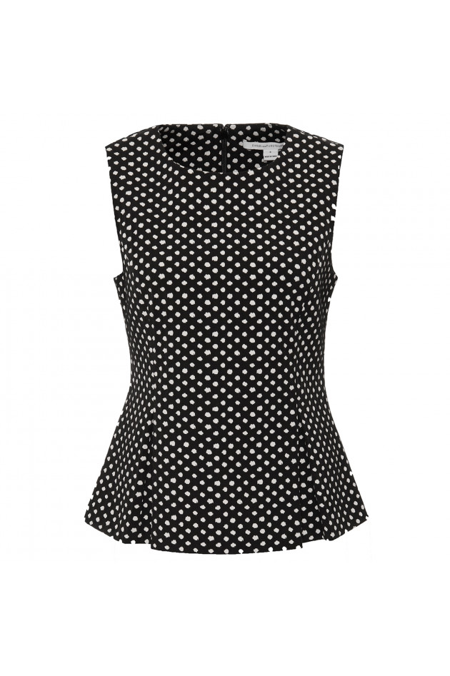 Diane von Fürstenberg Top in Schwarz/Weiß gemustert