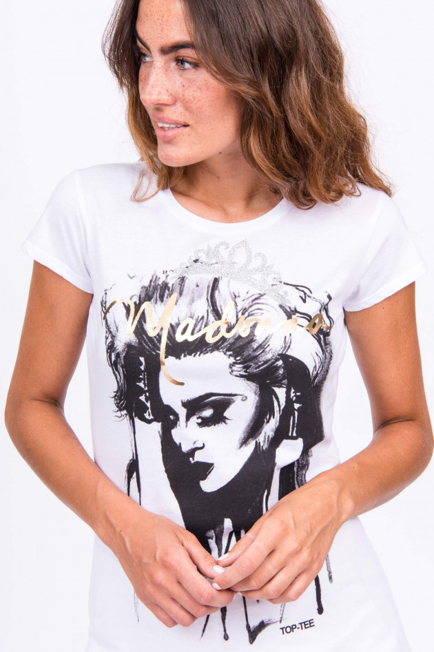 Top-Tee T-Shirt MADONNA in Weiß