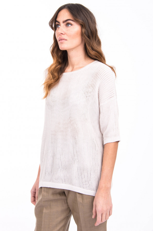 Tortona 21 Kurzarmpullover COZIE in Beige