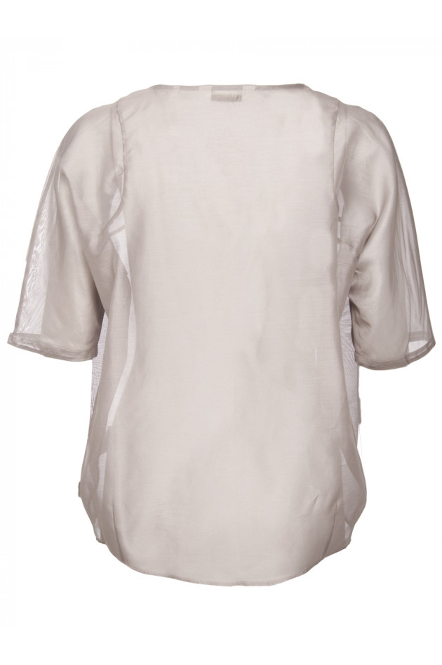 Guglielminotti Transparente Bluse in Beige