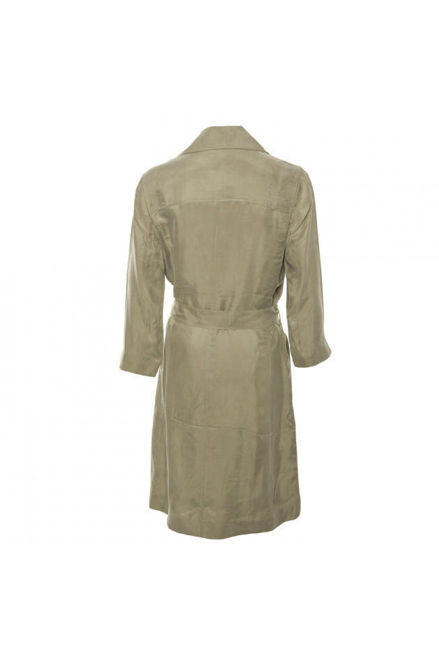 Closed Trenchkleid in Olive