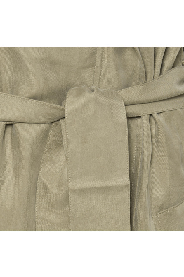 Closed Trenchkleid in Olive