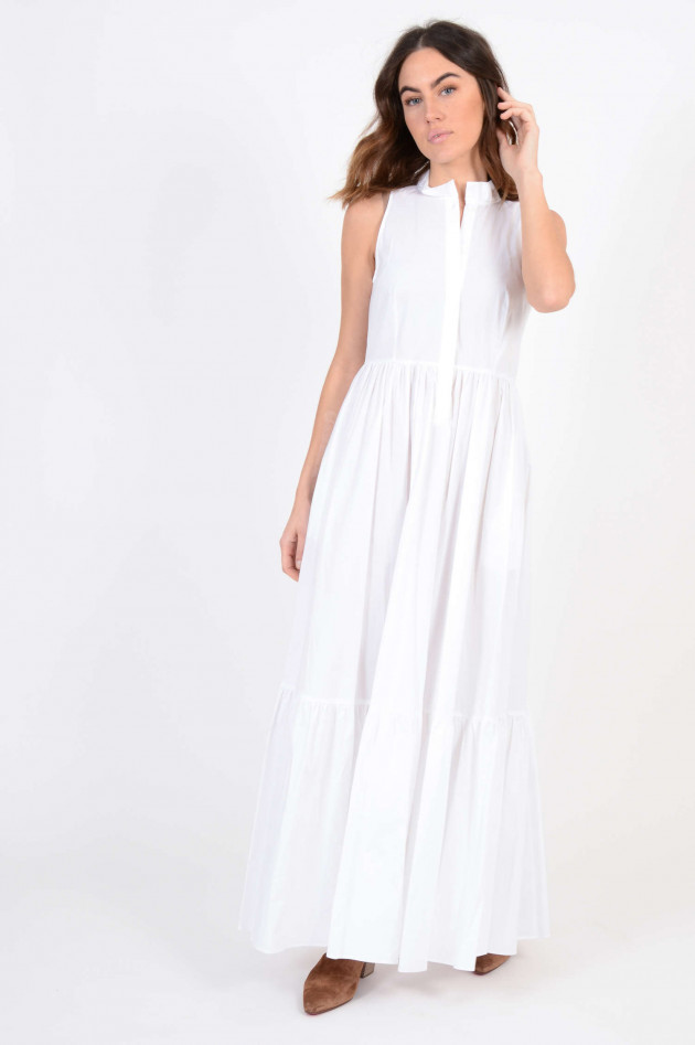 Twin Set Kleid mit Rüschen in Weiß