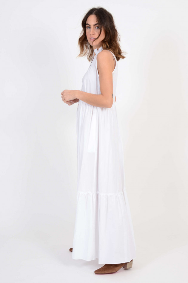 Twin Set Kleid mit Rüschen in Weiß