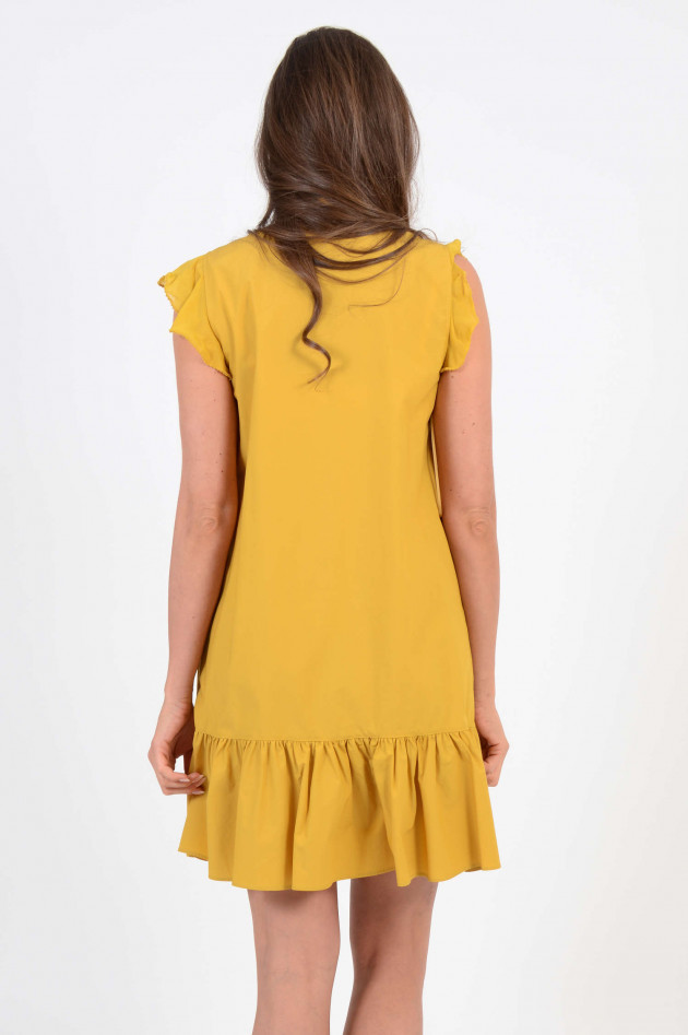 Twin Set Kleid mit Rüschen in Gelb