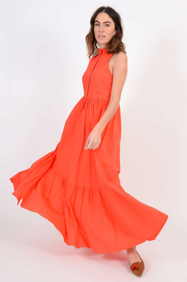 Twin Set Kleid mit Rüschen in Orange
