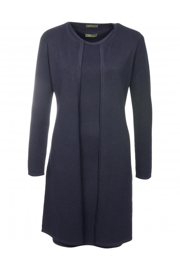 Grüner Twinset in Navy