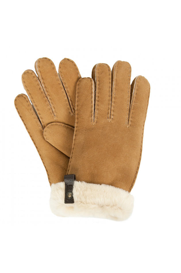 UGG Australia Lammfellhandschuhe in Chestnut