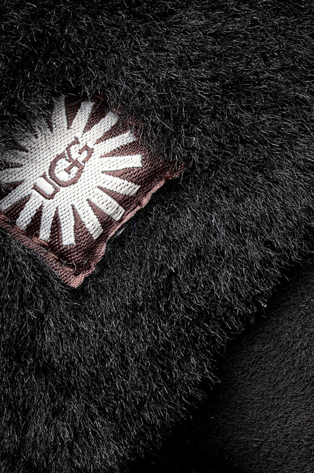 UGG Handschuhe aus Lammfell in Schwarz