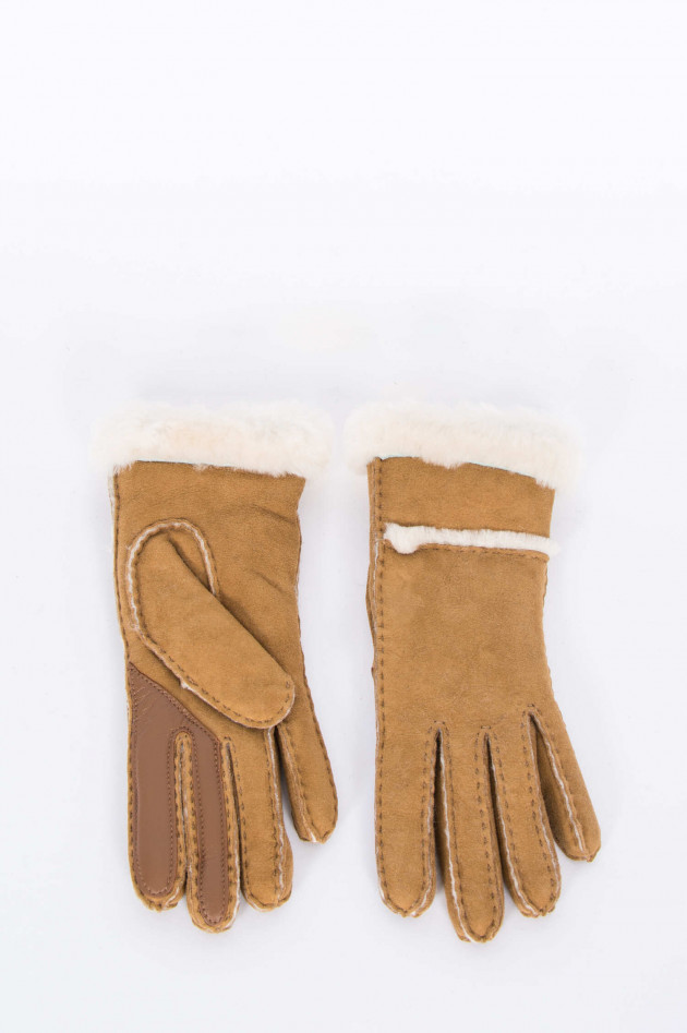 UGG Winterhandschuhe SEAMED in Chestnut