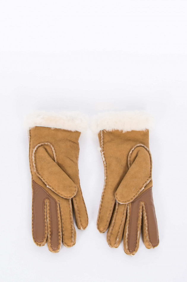 UGG Winterhandschuhe SEAMED in Chestnut