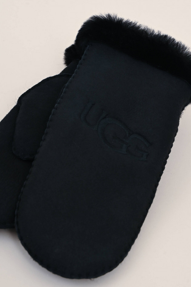 UGG Lammfell Fäustlinge SHEARLING in Schwarz