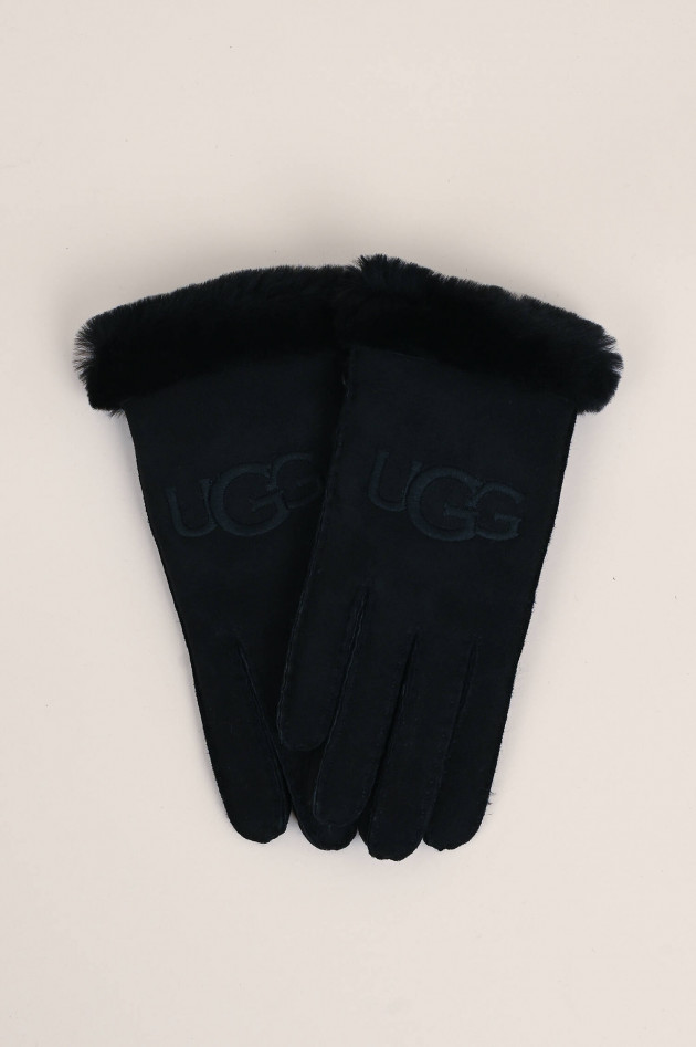 UGG Weiche Handschuhe SHEEPSKIN in Schwarz