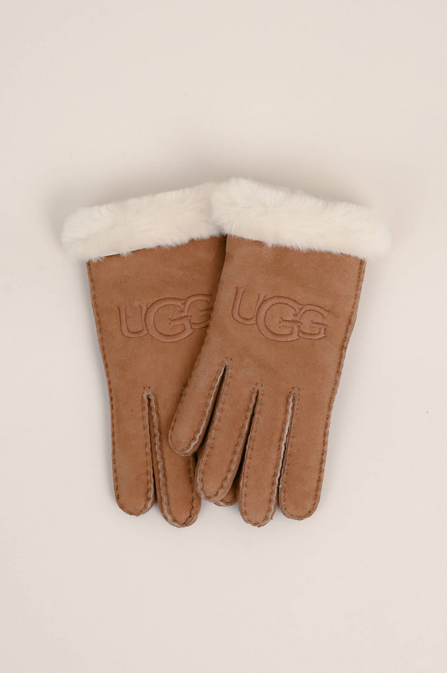 UGG Weiche Handschuhe SHEEPSKIN in Chestnut