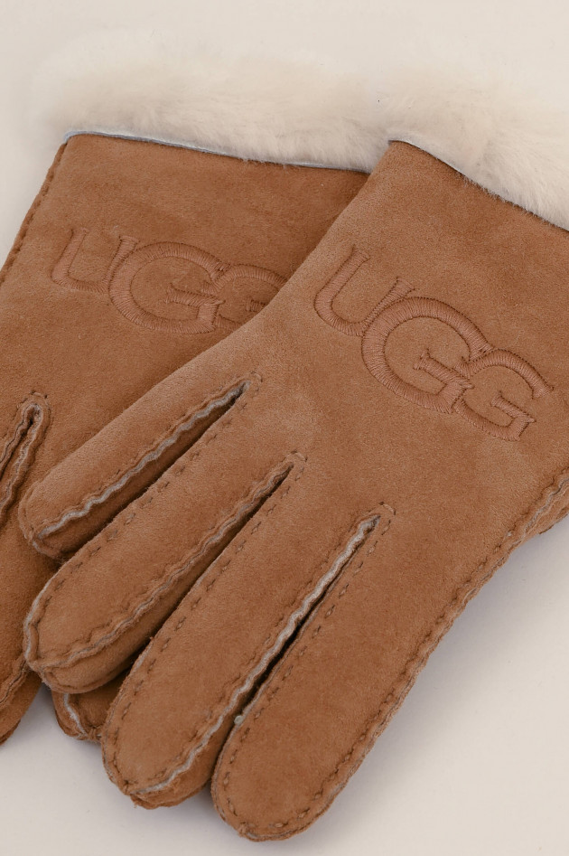 UGG Weiche Handschuhe SHEEPSKIN in Chestnut