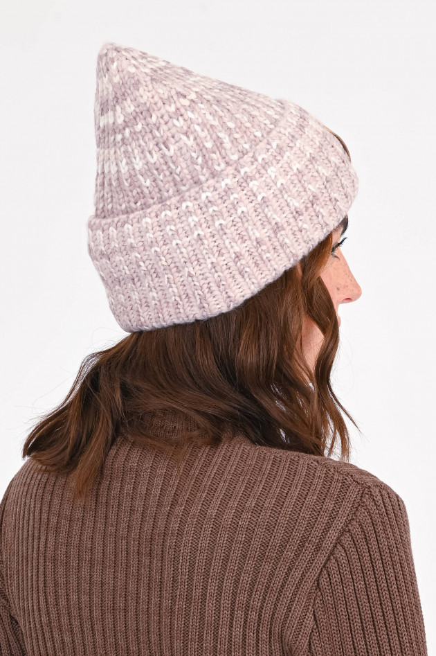 UGG Mütze in Fisherman's Rib in Beige/Rosa/Weiß