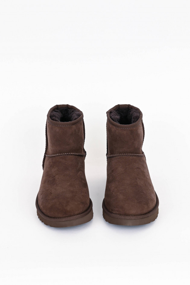 UGG Boots CLASSIC MINI aus Lammfell in Choco