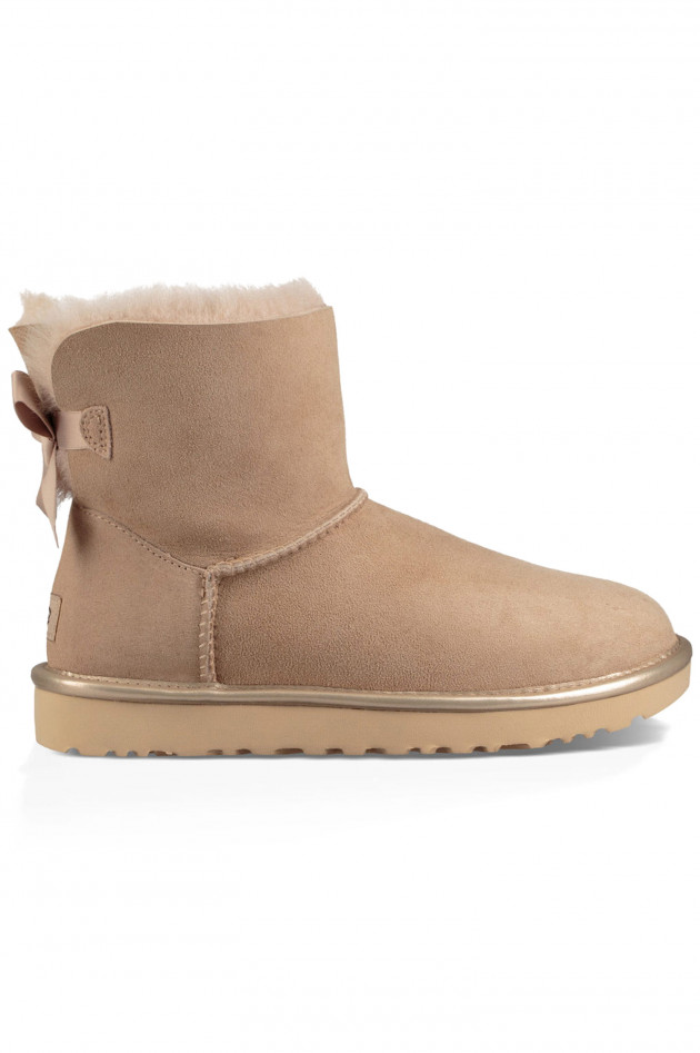 UGG Ugg Boots MINI BAILEY BOW in Rosé metallic