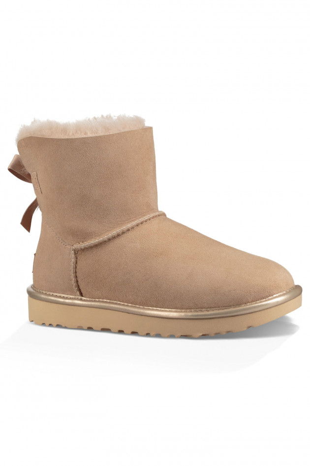 UGG Ugg Boots MINI BAILEY BOW in Rosé metallic