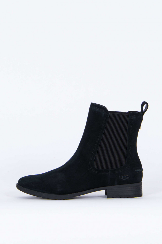 UGG Stiefelette HILLHURST aus Veloursleder in Schwarz