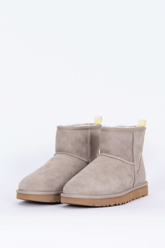 UGG Boot CLASSIC MINI GRAPHIC LOGO in Hellgrau/Neon