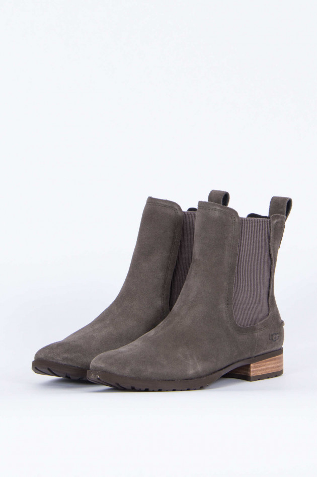 UGG Stiefelette HILLHURST aus Veloursleder in Graphit