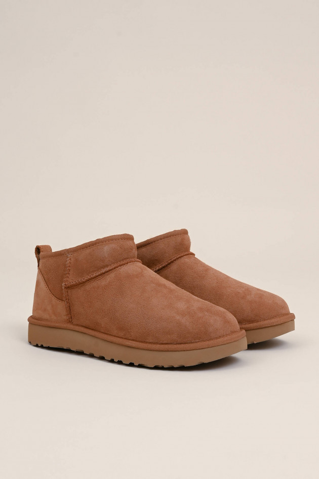 UGG Lammfell-Boot ULTRA MINI in Chestnut