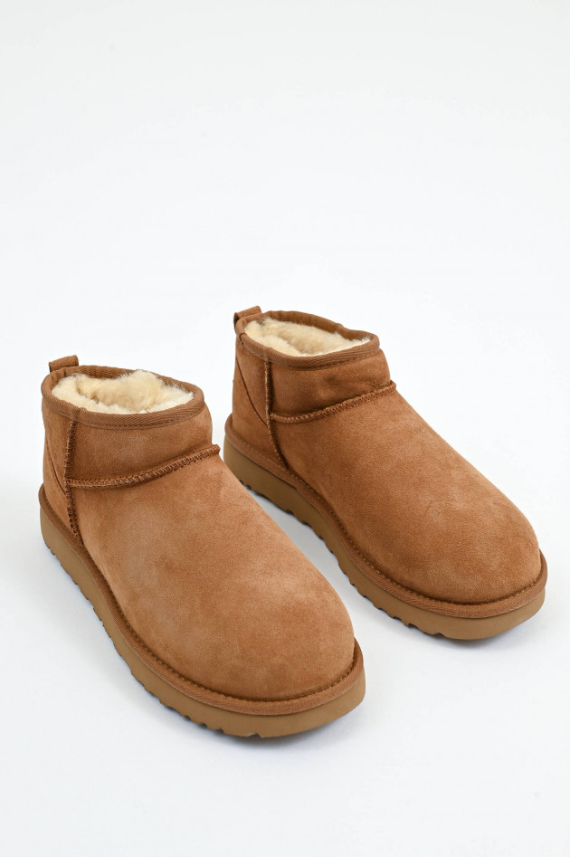 UGG Lammfell-Boot ULTRA MINI in Chestnut