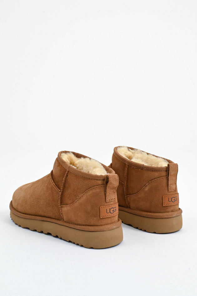 UGG Lammfell-Boot ULTRA MINI in Chestnut