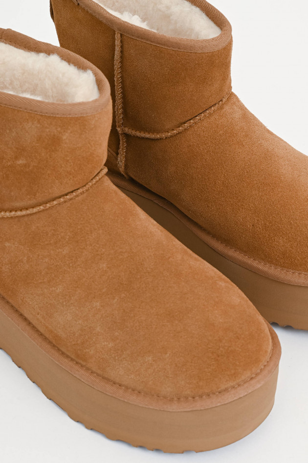 UGG Lammfell-Boot CLASSIC MINI PLATTFORM in Chestnut