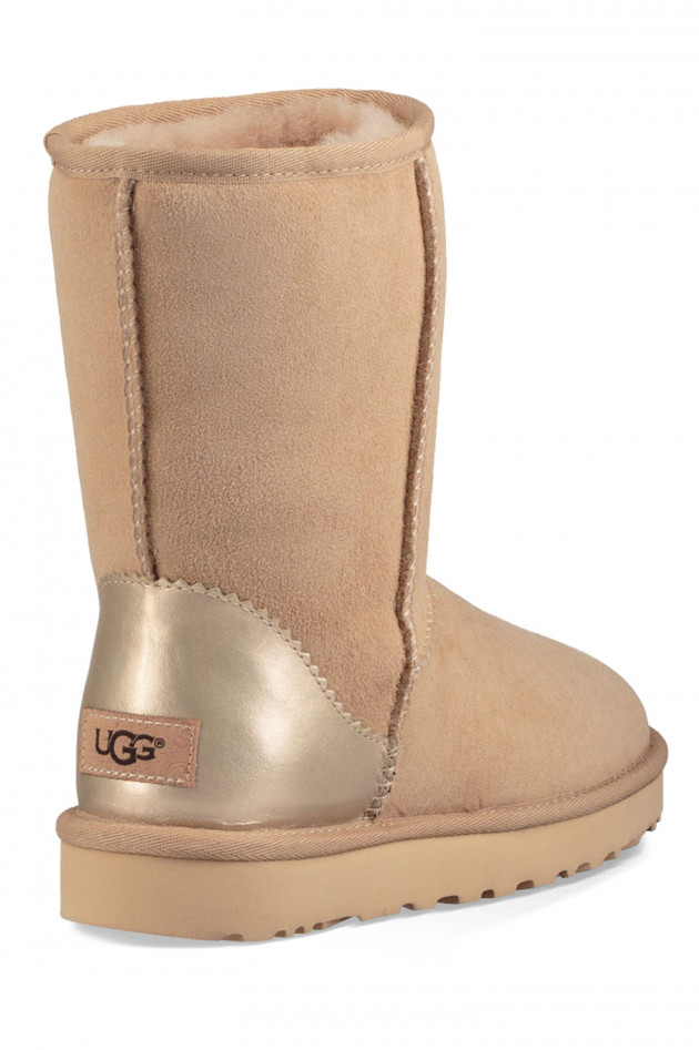 Boots CLASSIC SHORT in Sand metallic