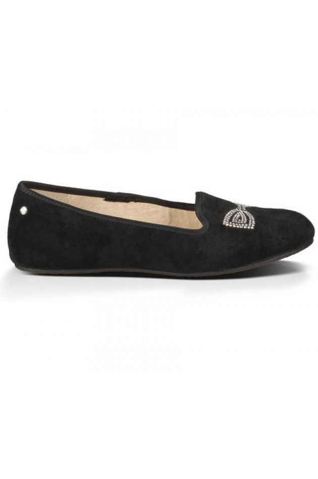 UGG Ballerina mit Swarowski Steinen Schwarz
