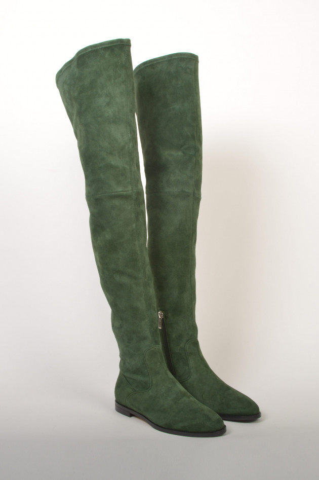 Unützer Overknee - Stiefel in Grün